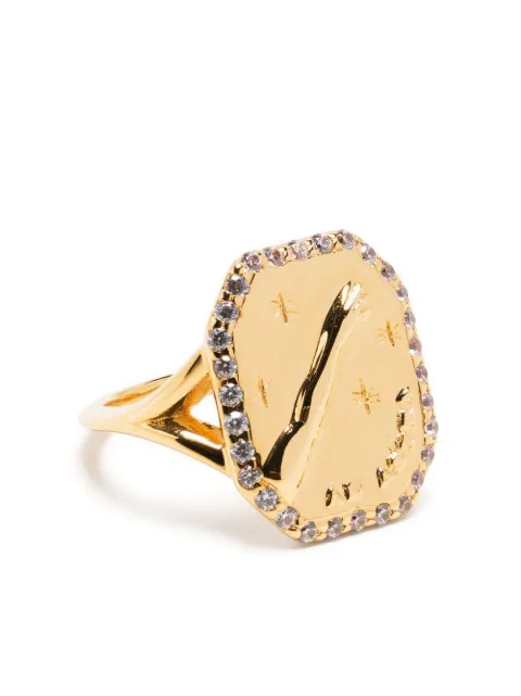 By Alona Cielo crystal-embellished ring