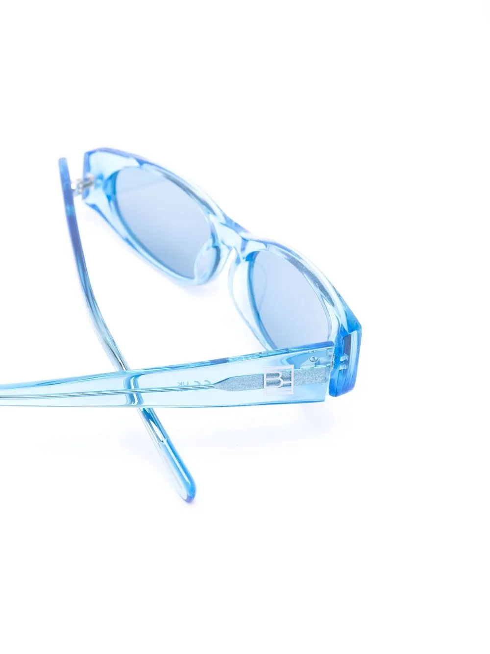  By Far Rodeo Transparent-frame Design Sunglasses - Blue 
