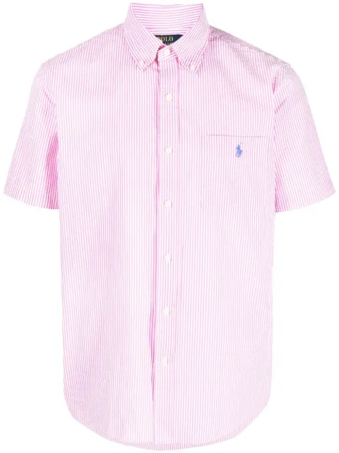 Polo Ralph Lauren logo-embroidered striped shirt