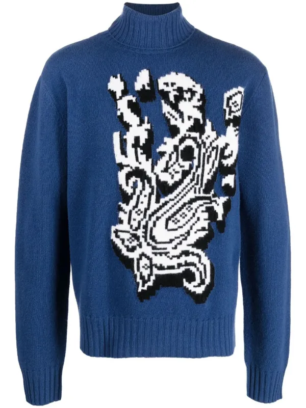 ETRO ペイズリー セーター | ブルー | FARFETCH JP