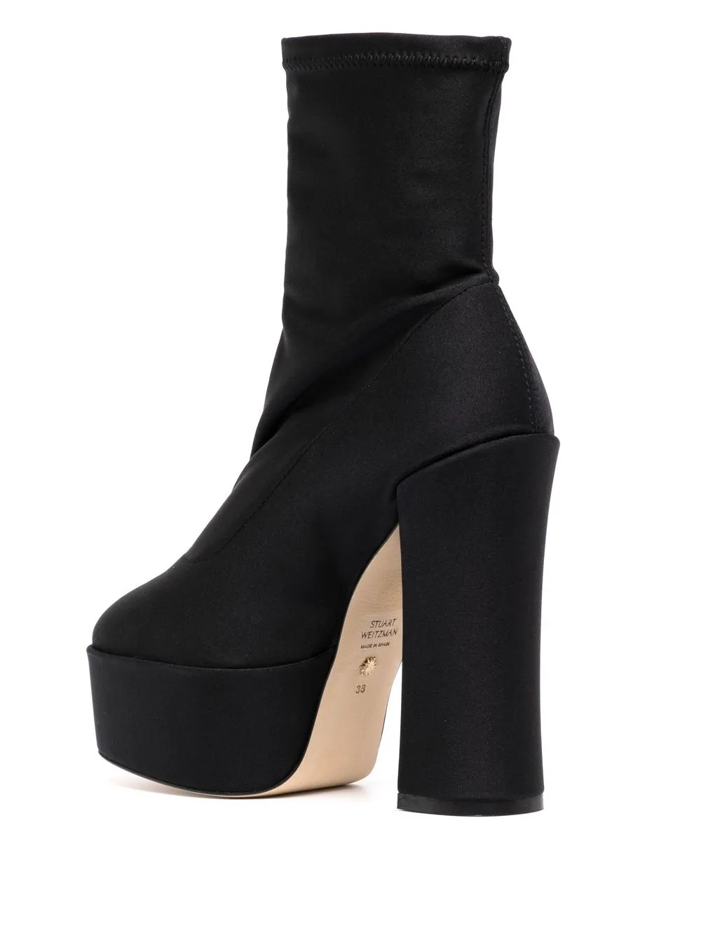 Stuart Weitzman 150mm Block-heel Platform Boots In Black