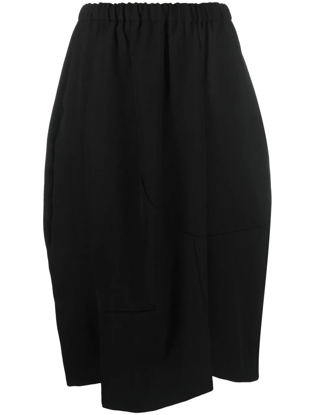 

Comme Des Garçons falda midi acampanada - Negro