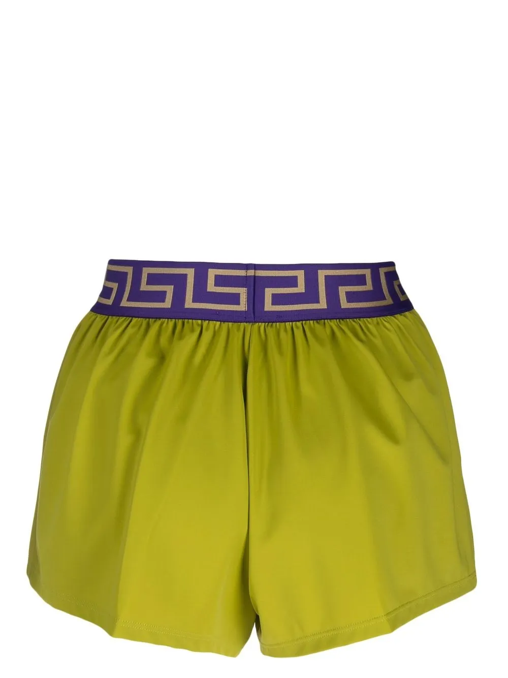 

Versace Greca-waistband shorts - Green