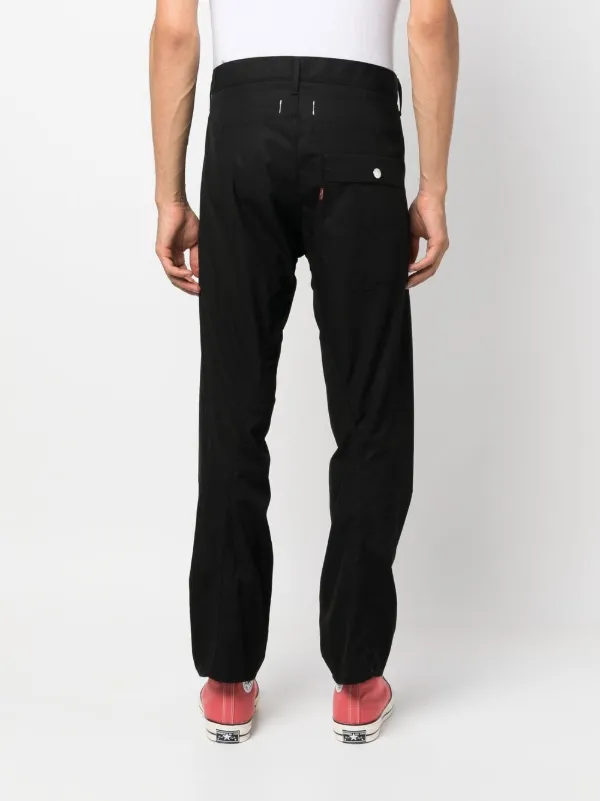 Junya Watanabe MAN ミッドライズ ストレートパンツ | ブラック