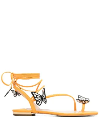 Sophia Webster Vanessa butterfly detailed Flat Sandals Farfetch