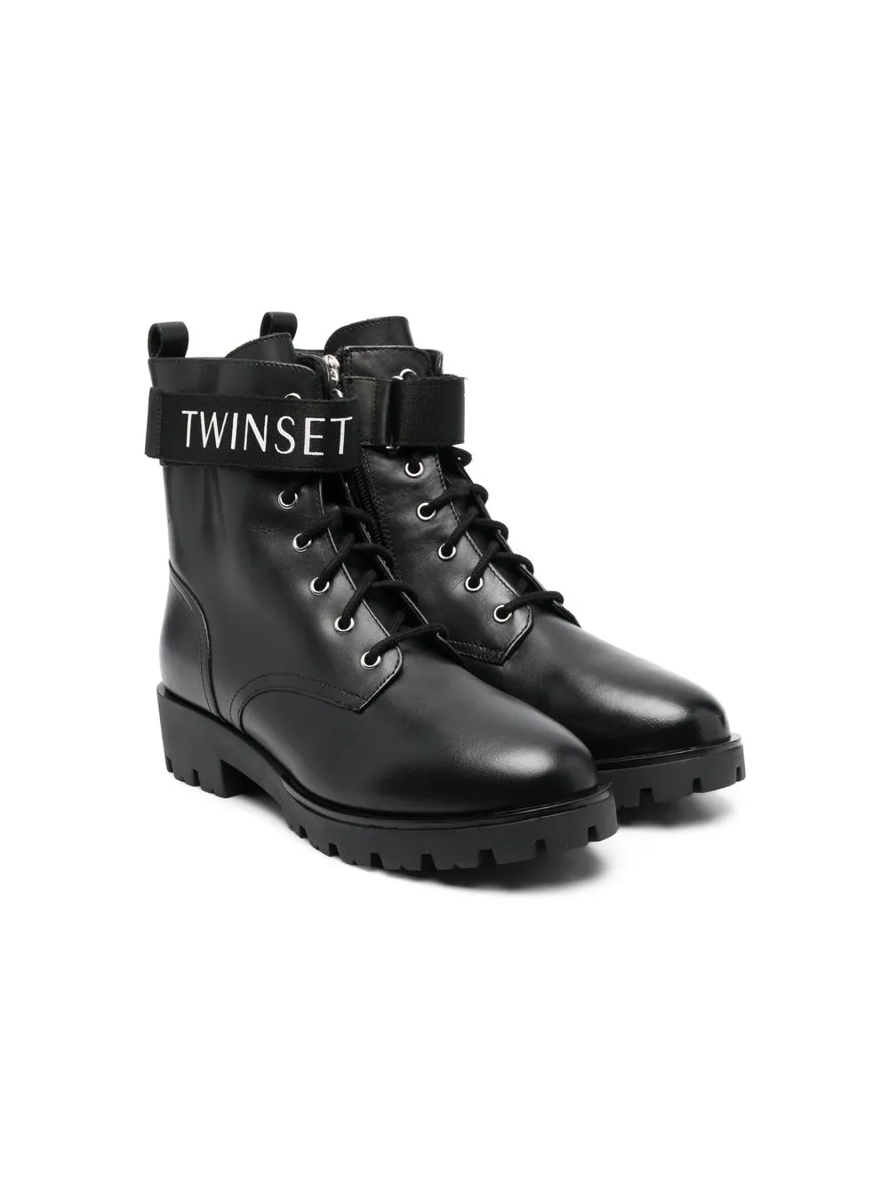 

TWINSET Kids botines Anfibio - Negro