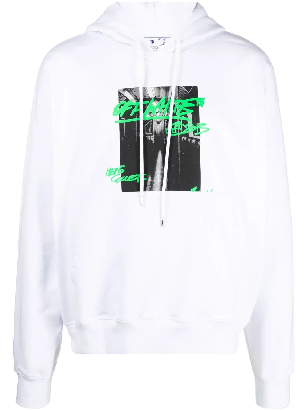 

Off-White hoodie con estampado gráfico - Blanco