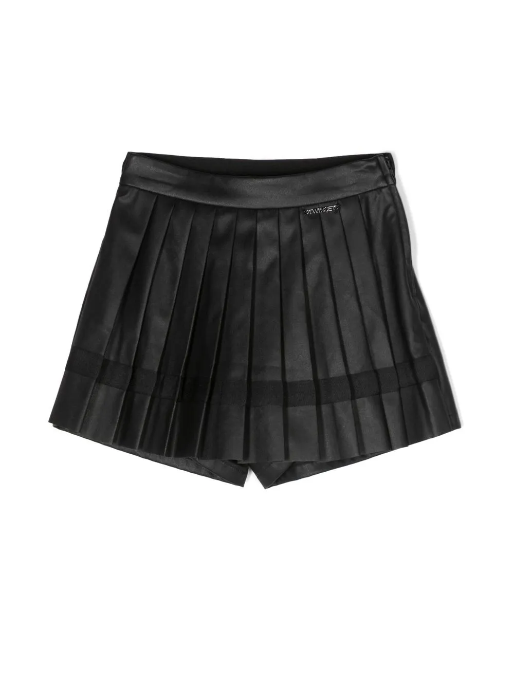 

TWINSET Kids shorts con pinzas - Negro