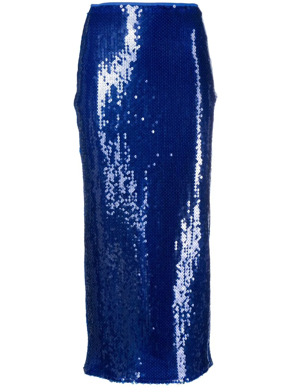 

David Koma sequinned mid-length skirt - Blue