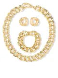 Monet Pre-Owned 1980s necklace, bracelet and earrings set - Gold