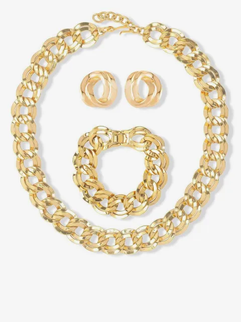 Monet Pre-Owned 1980s necklace, bracelet and earrings set