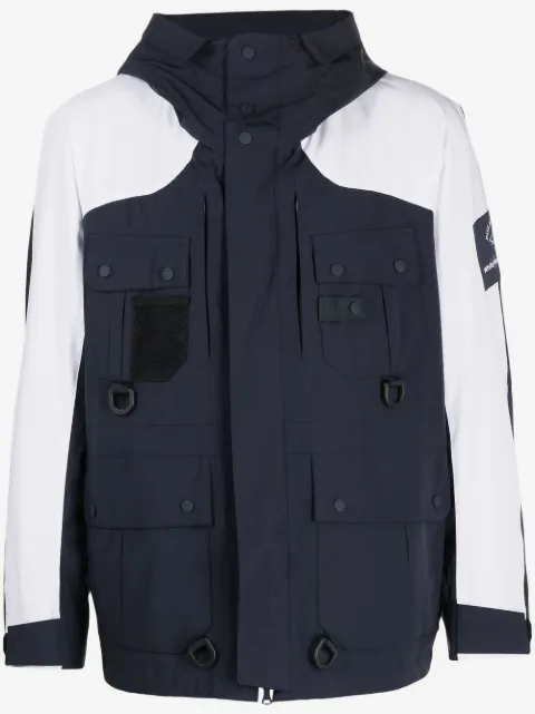 White Mountaineering multiple pockets hooded jacket