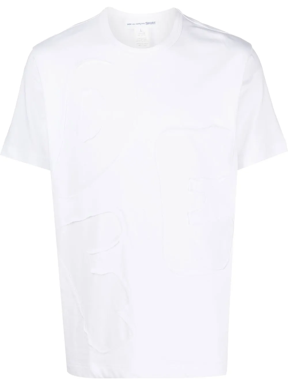 

Comme Des Garçons Shirt playera con abertura - Blanco