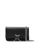 Zadig&Voltaire foldover-design crossbody bag - Black
