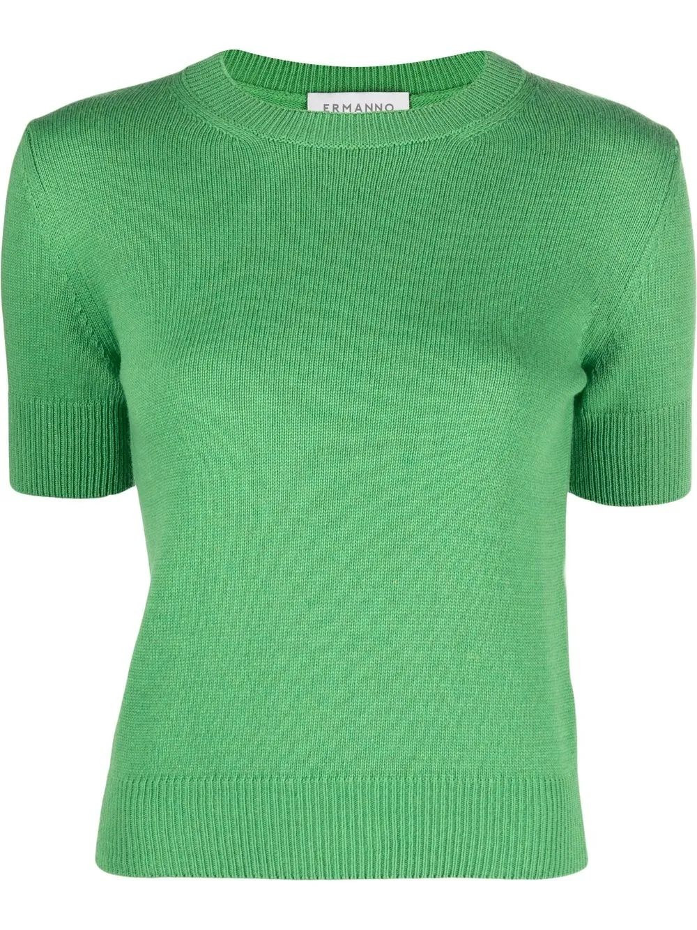 

ERMANNO FIRENZE short-sleeve knitted top - Green