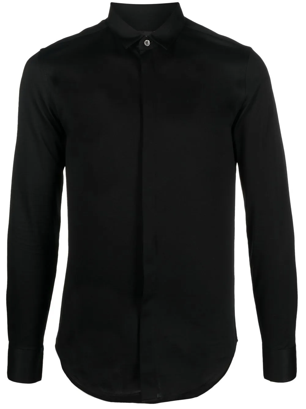 

Emporio Armani slim-fit cotton shirt - Black