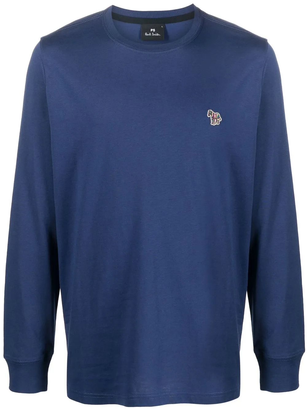 

PS Paul Smith embroidered-logo organic cotton sweatshirt - Blue