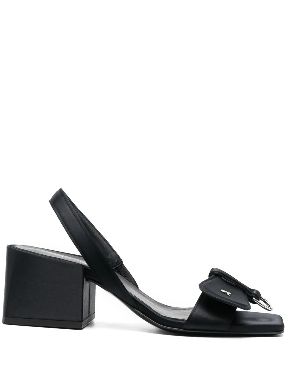 

Courrèges sandalias con anilla en D - Negro