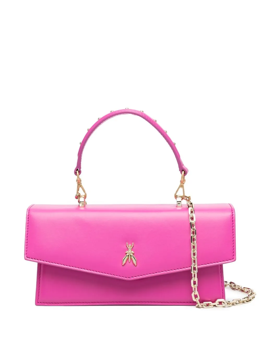 

Patrizia Pepe bolsa crossbody con placa del logo - Rosado