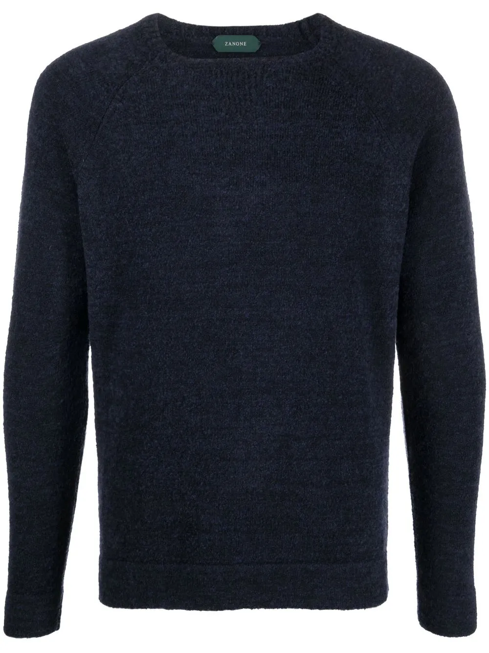 

Zanone crew neck marl-knit jumper - Blue