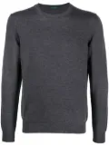 Zanone crew-neck fine-knit jumper - Grey