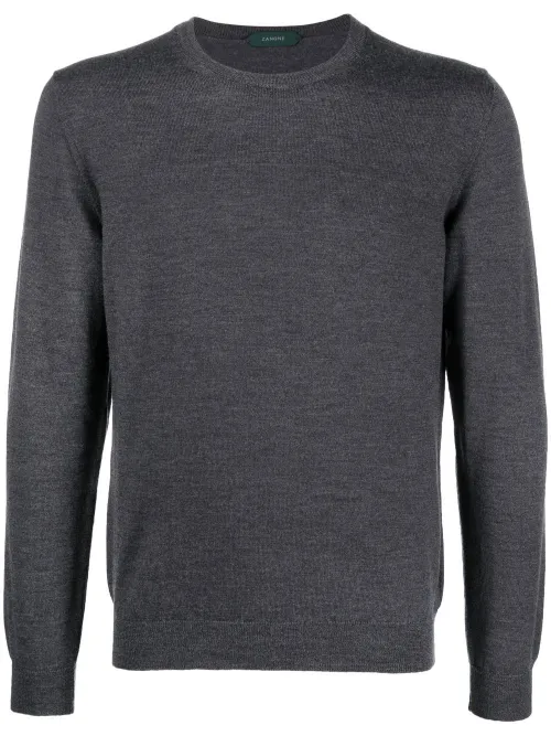 Pull en maille fine à col rond - Zanone - Modalova