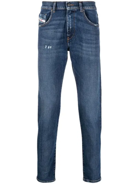 Diesel jean slim à teinture foncée