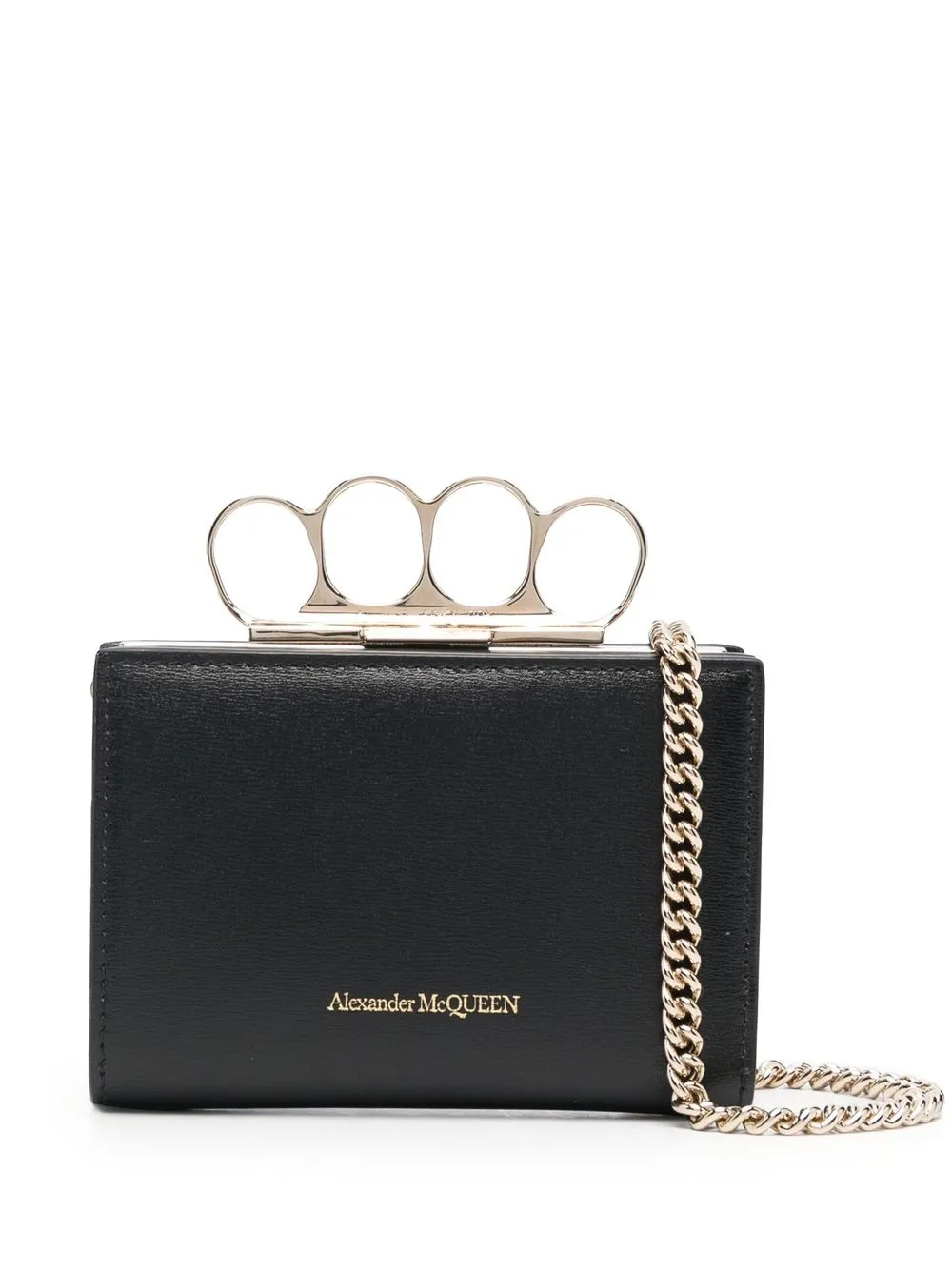 

Alexander McQueen bolsa crossbody Four-Ring - Negro