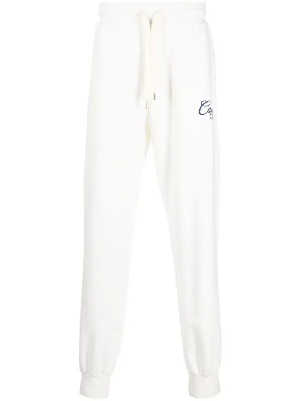 パンツ・ボトムスその他 CASABLANCA Men Pants MF24JTR21601 White White Drawstring Track Pants by Casablanca on Sale