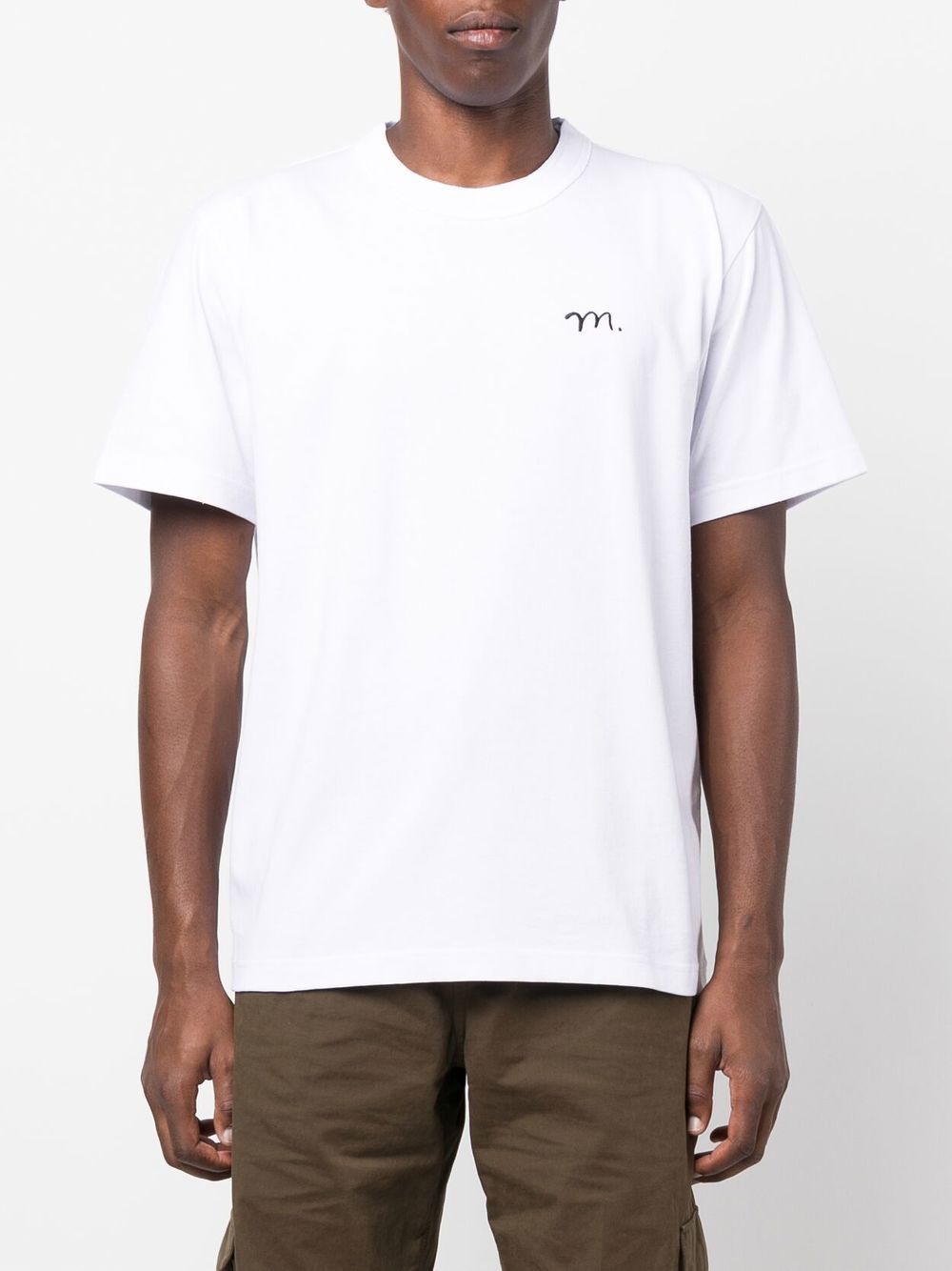 Shop Sacai X Madsaki Slogan-print T-shirt In Weiss