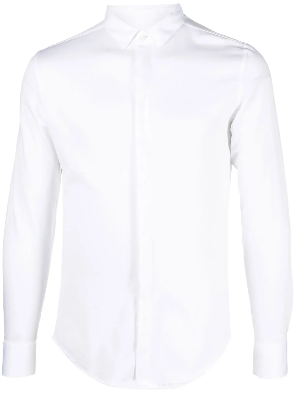 

Emporio Armani camisa con botones ocultos - Blanco