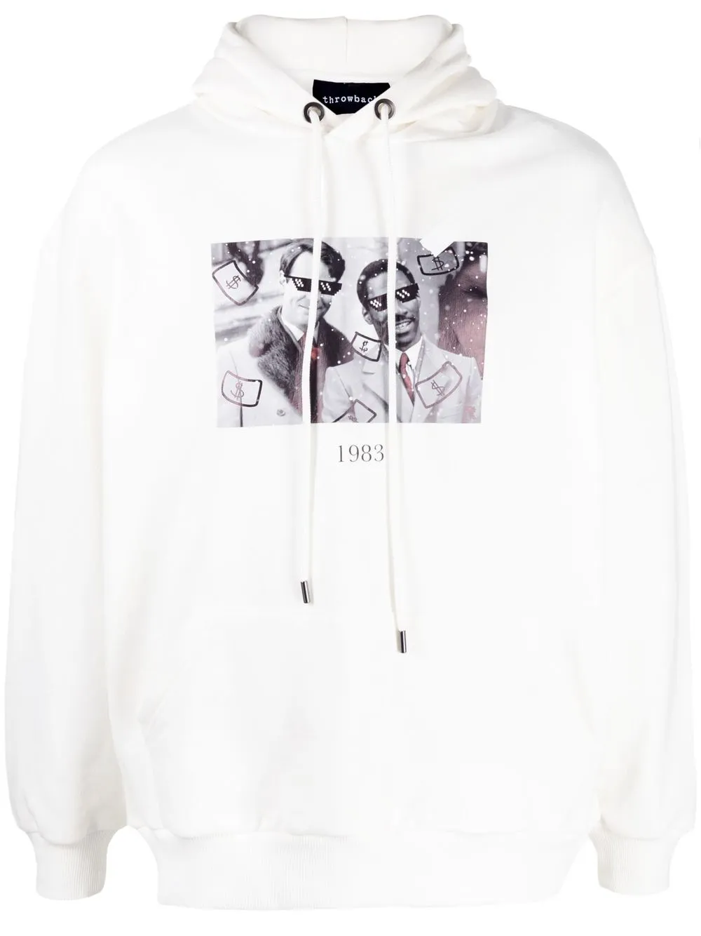 

Throwback. hoodie con estampado gráfico - Blanco