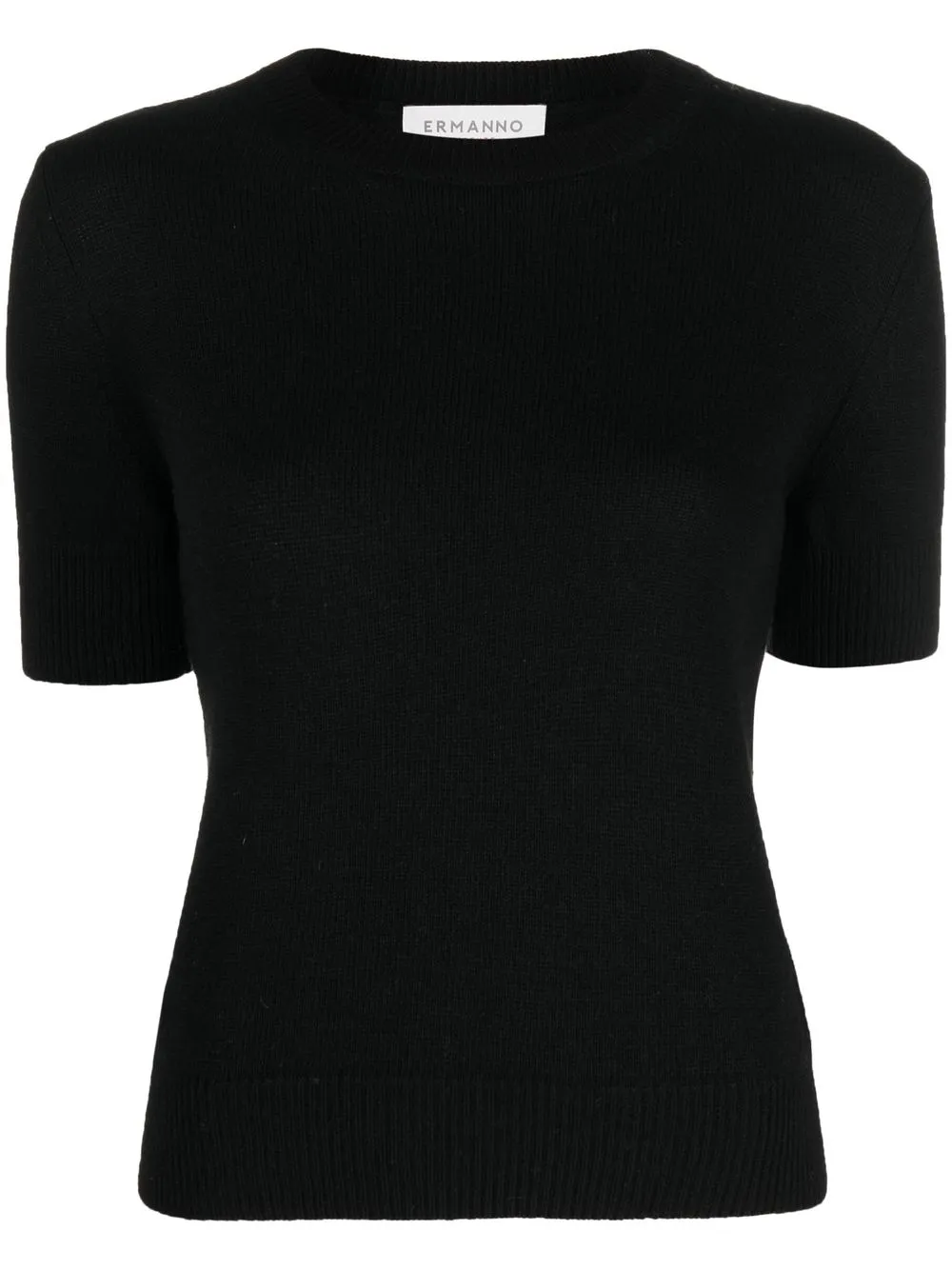 

ERMANNO FIRENZE top tejido manga corta - Negro