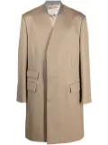 Maison Margiela Cavalry single-breasted wool coat - Neutrals