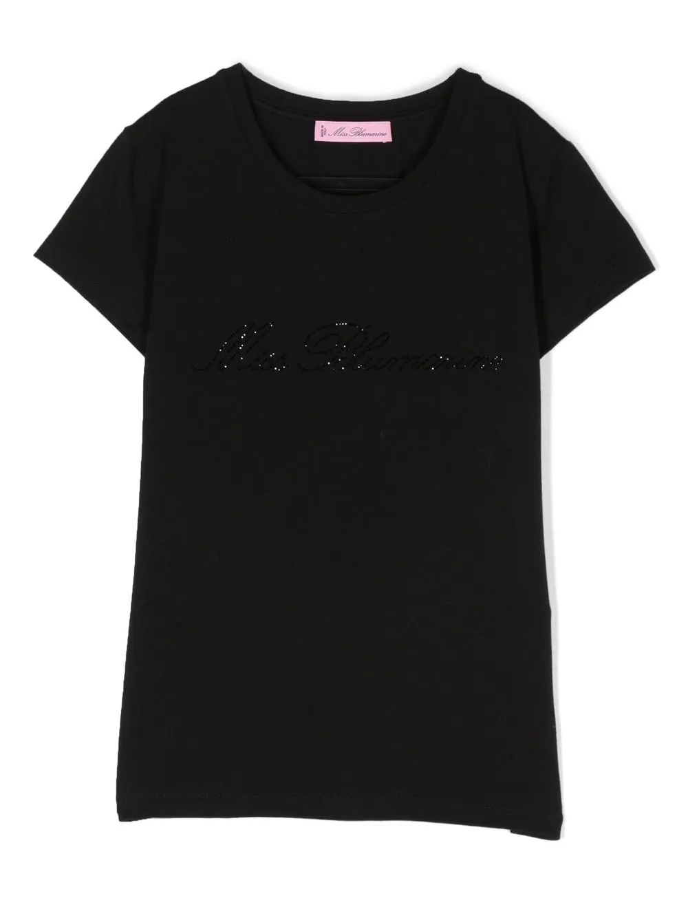 

Miss Blumarine TEEN short-sleeve cotton-blend T-shirt - Black