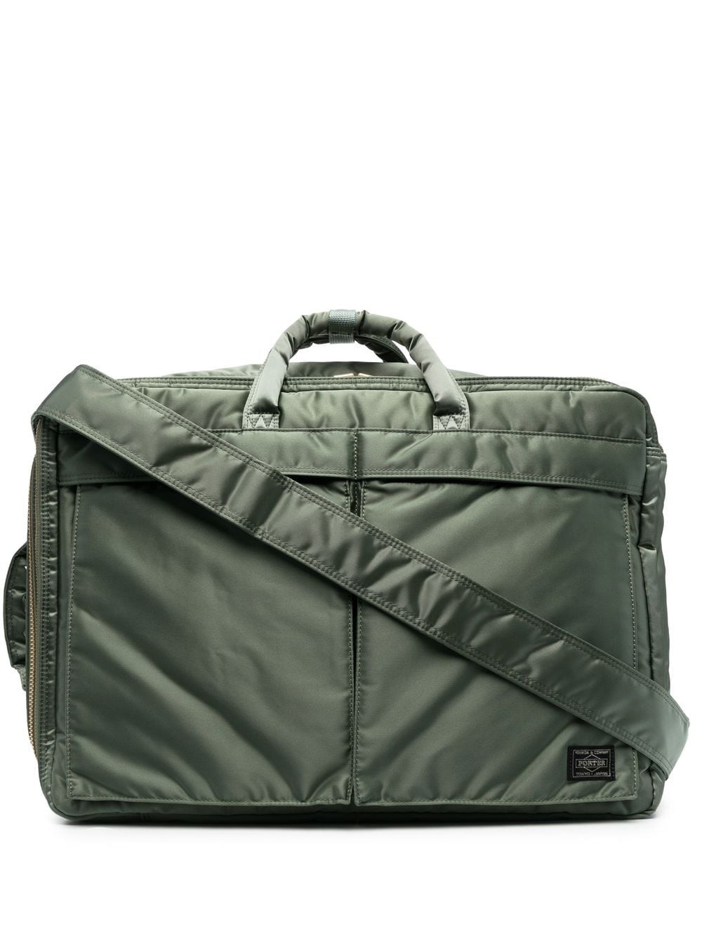 Image 1 of Porter-Yoshida & Co. logo zipped briefcase