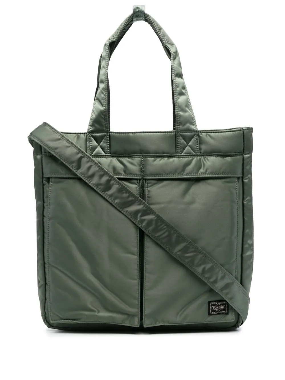 logo zipped tote