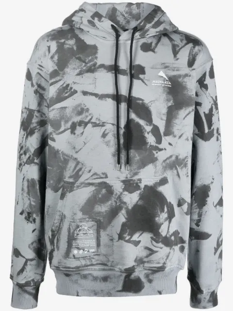 Mauna Kea logo-print graphic hoodie