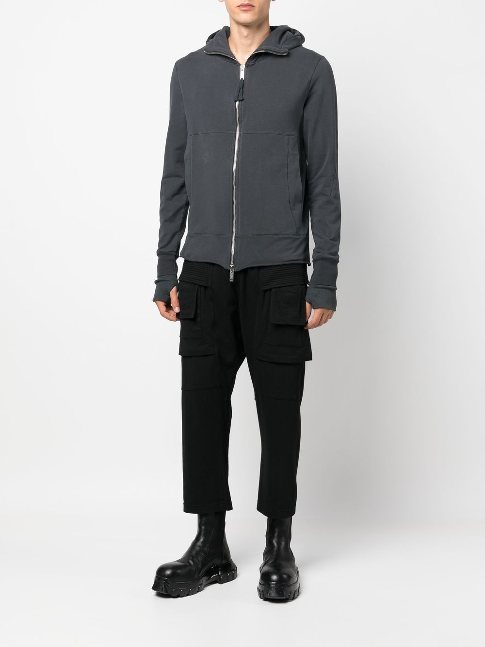 Thom Krom Hoodie met rits - Grijs