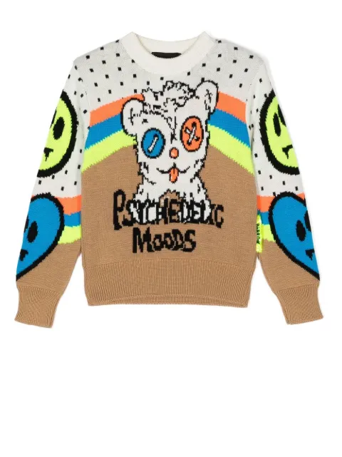 Barrow kids intarsia knit jumper