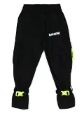 Barrow kids buckle-strap cuff trousers - Black