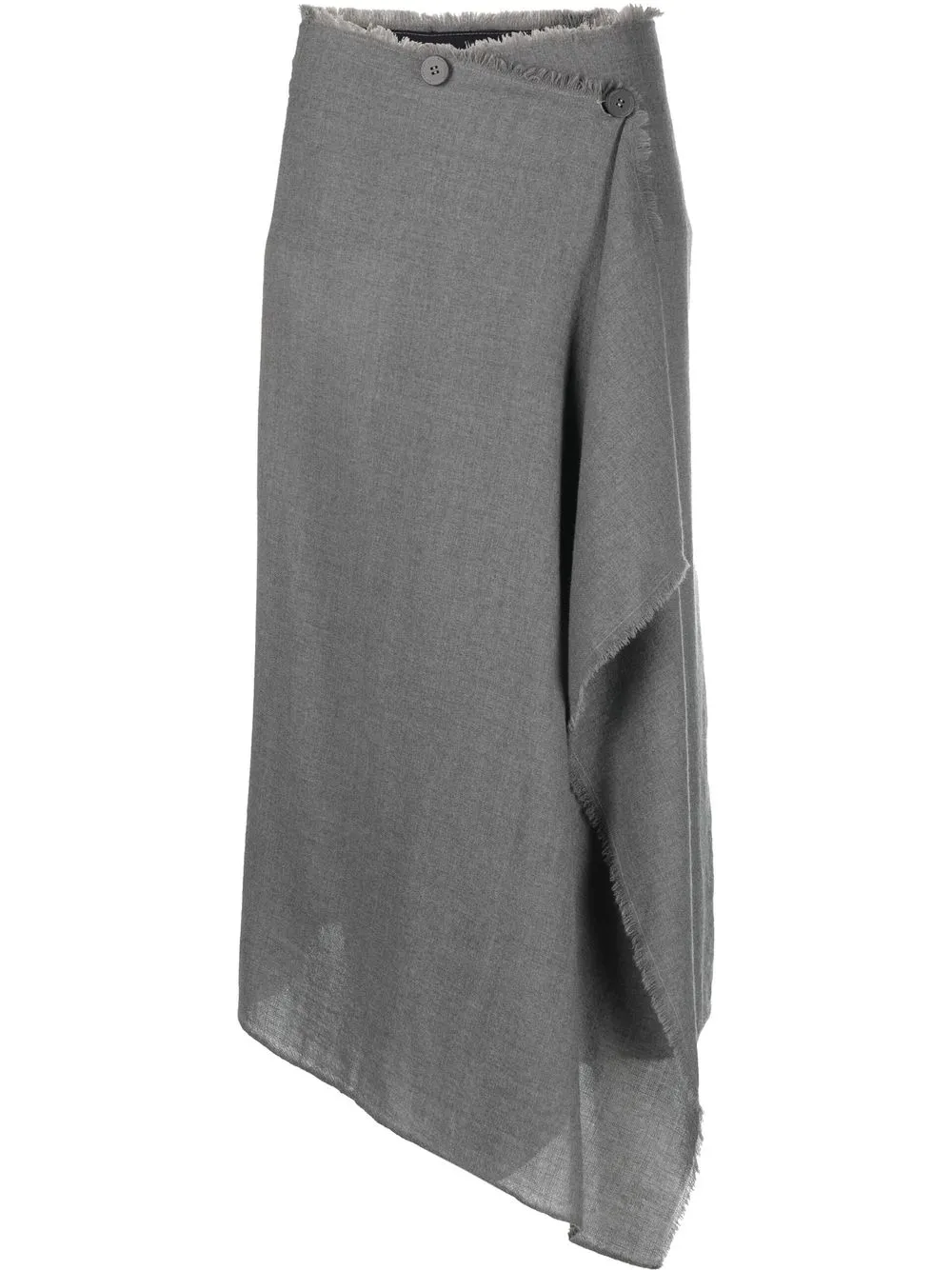 

Ballantyne tailored asymmetric maxi skirt - Grey