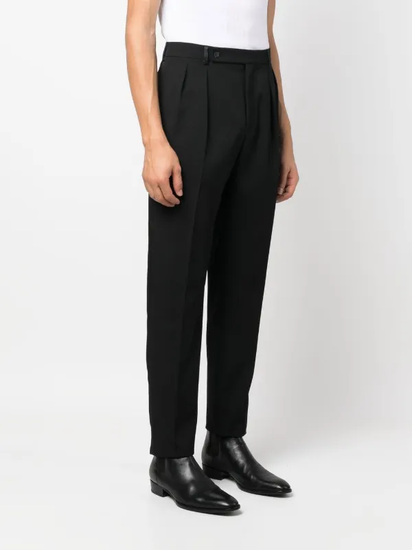 Saint Laurent straight-leg Tailored Trousers | Black | FARFETCH