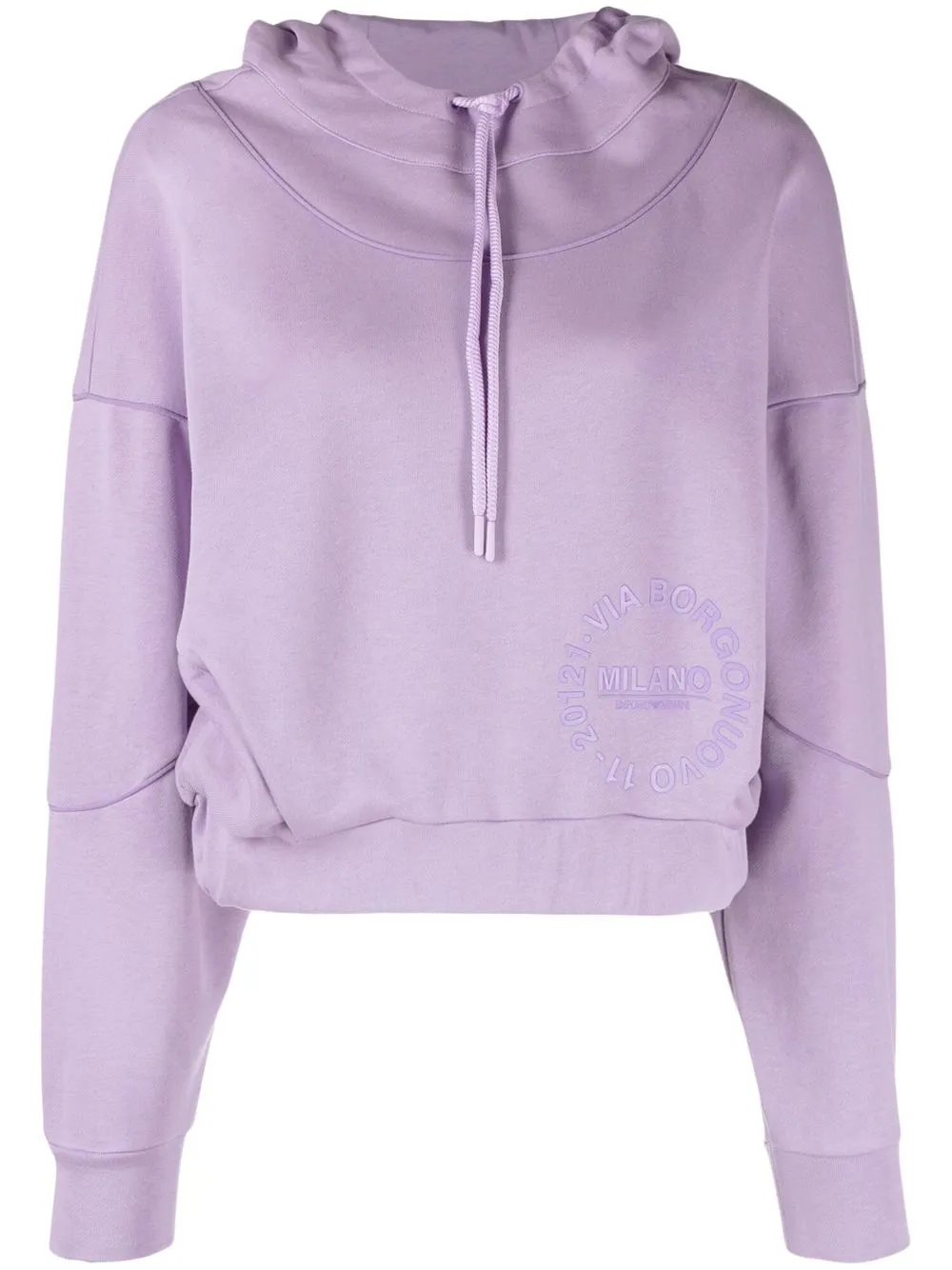 

Emporio Armani hoodie con hombros caídos - Morado