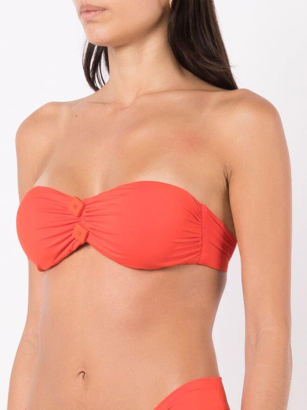 Shop Clube Bossa Halterneck Bandeau Bikini Top In Orange
