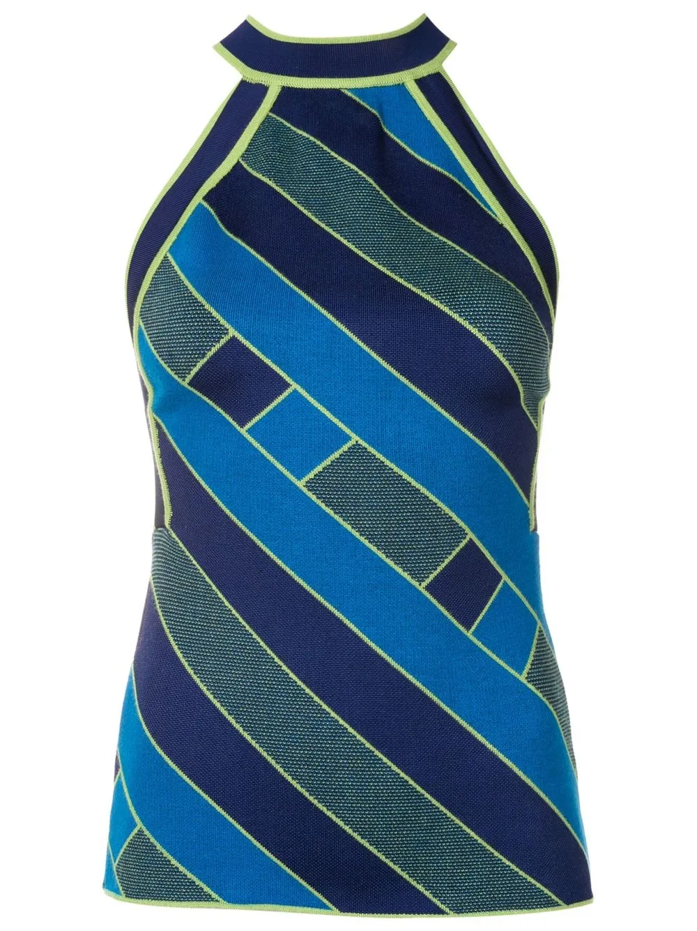 Nk Inna Jacquard Stripe Top In Blue