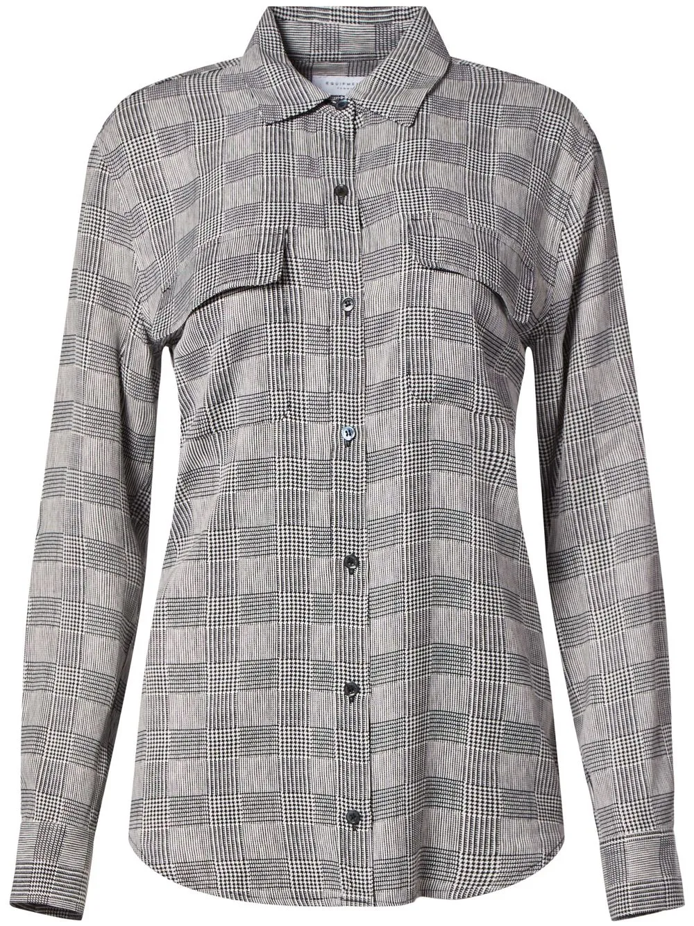 

Equipment check-pattern long-sleeve shirt - Black