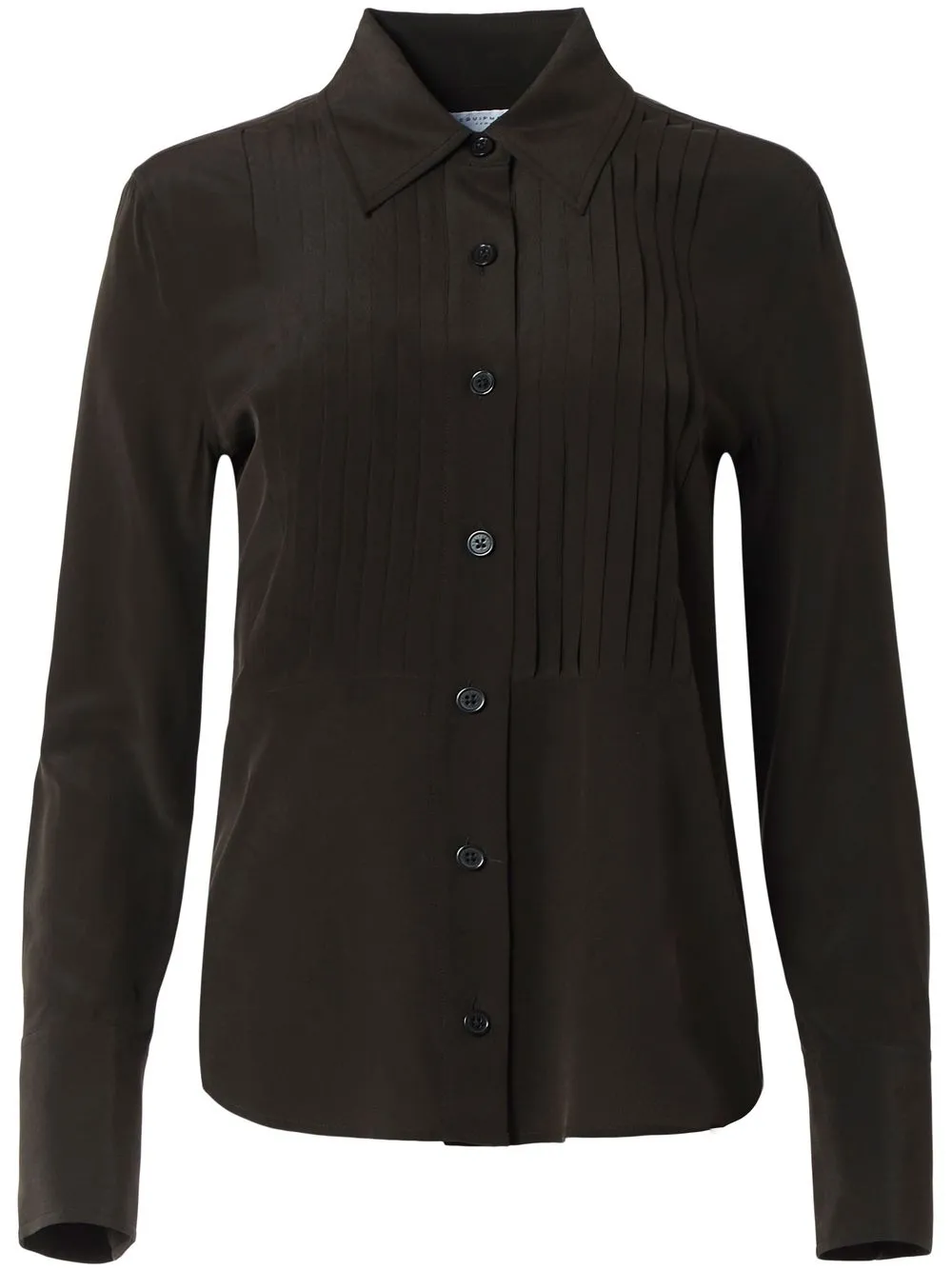 

Equipment pleated silk shirt - Black