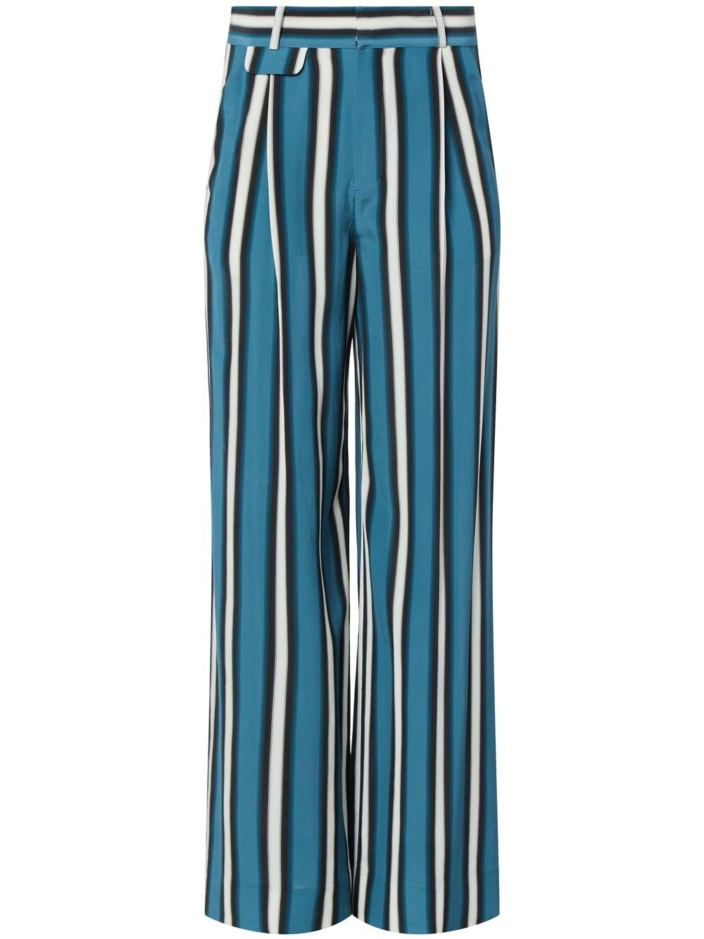 

Equipment stripe-print silk tailored trousers - Blue