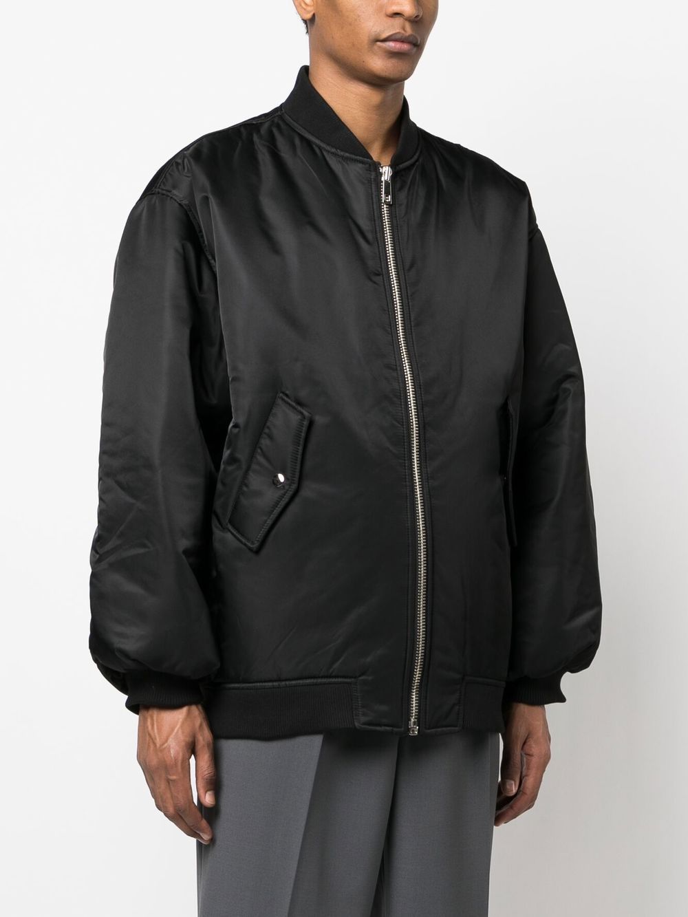 Shop The Frankie Shop Astra Bomber Jacket In Black